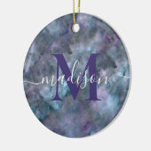 抽象芸術紫ブルーティール(緑がかった色)石英大理石花崗岩 セラミックオーナメント (左)