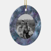 抽象芸術紫ブルーティール(緑がかった色)石英大理石花崗岩 セラミックオーナメント (右)