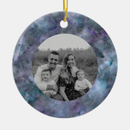 抽象芸術紫ブルーティール（緑がかった色）石英大理石花崗岩 セラミックオーナメント