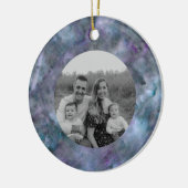 抽象芸術紫ブルーティール(緑がかった色)石英大理石花崗岩 セラミックオーナメント (左)