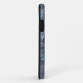 抽象芸術紫ブルーティール(緑がかった色)石英大理石花崗岩 Case-Mate iPhoneケース (裏面/右)