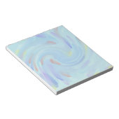 抽象芸術紫色の渦巻き絵を描型 ノートパッド (アングル)