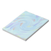 抽象芸術紫色の渦巻き絵を描型 ノートパッド (回転)