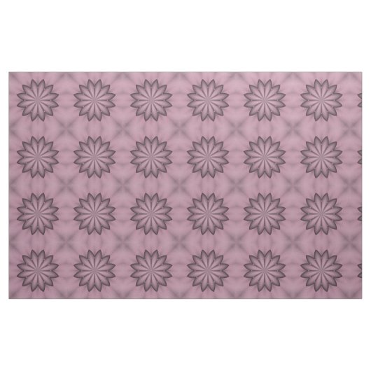 抽象芸術紫花布 ファブリック (ファットクウォーター)