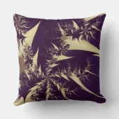 抽象芸術紫金ゴールドフラクタル クッション (裏面)