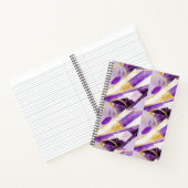 抽象芸術紫 ノートブック (内部)