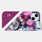 抽象芸術紫+ベリートーン大理石クール石 Case-Mate iPhoneケース (裏面 (横))
