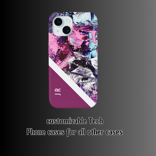 抽象芸術紫+ベリートーン大理石クール石 Case-Mate iPhoneケース