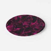 抽象芸術紫 ペーパープレート (アングル)