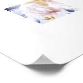 抽象芸術紫 ポスター (角)