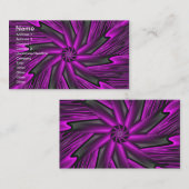 抽象芸術紫 名刺 (正面/裏面)