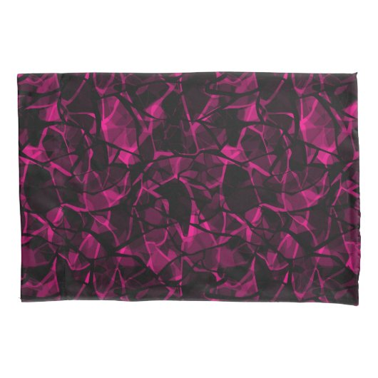 抽象芸術紫 枕カバー (正面)