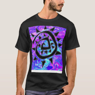 抽象芸術紫 Tシャツ