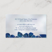 抽象芸術細胞 – アワビ貝と真珠 名刺 (裏面)