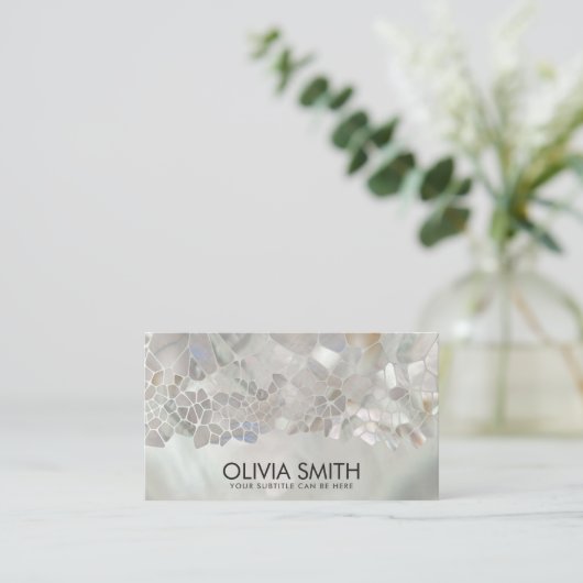 抽象芸術細胞 – 真珠の母 名刺 (スタンド正面)