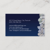 抽象芸術細胞 – 青の真珠の母 名刺 (裏面)