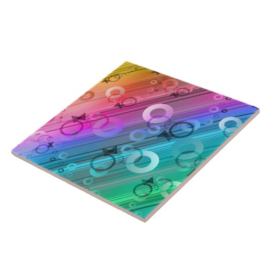 抽象芸術組成 タイル (側面)