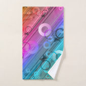 抽象芸術組成 バスタオルセット (ハンドタオル)