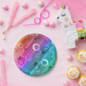 抽象芸術組成 ペーパープレート (パーティー)