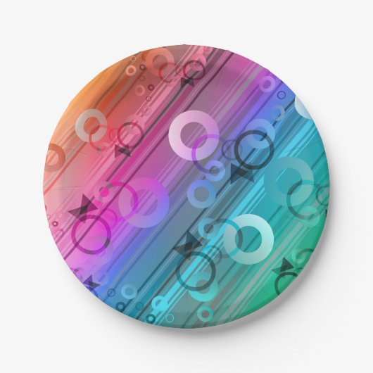 抽象芸術組成 ペーパープレート (正面)