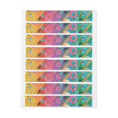 抽象芸術組成 ラップアラウンドラベル (シート)