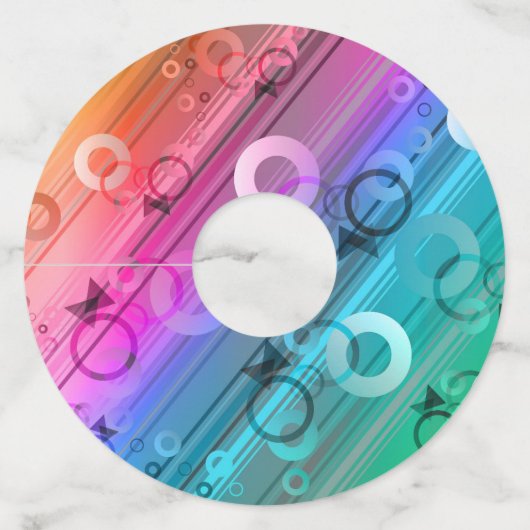 抽象芸術組成 ワイングラスタグ (正面)