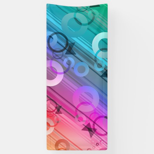 抽象芸術組成 横断幕 (縦)