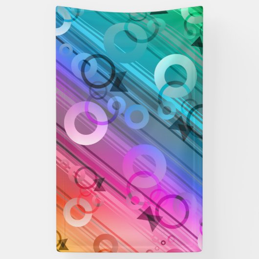 抽象芸術組成 横断幕 (縦)