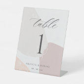 抽象芸術結婚のテーブル番号 台座サイン (正面)