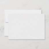 抽象芸術結婚の反応カード 出欠カード (裏面)