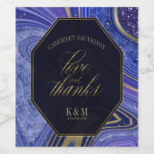 抽象芸術結婚の感謝していMidnight ID827 ワインラベル (シングルラベル)