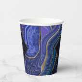 抽象芸術結婚アゲートの真夜中ID827 紙コップ (右)
