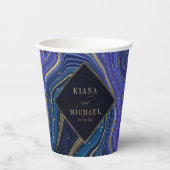 抽象芸術結婚アゲートの真夜中ID827 紙コップ (正面)