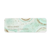 抽象芸術結婚アゲートV2ミントID827 ラベル (正面)