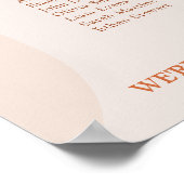 抽象芸術結婚アーチ座席図の記号 ポスター (角)