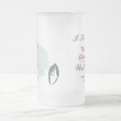 抽象芸術結婚フローラのお土産 フロストグラスビールジョッキ (中央)