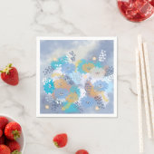 抽象芸術結婚フローラ スタンダードカクテルナプキン (インサイチュ)