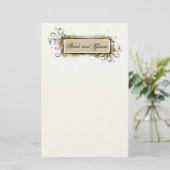 抽象芸術結婚フローラ 便箋 (スタンド正面)