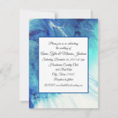 抽象芸術結婚式招待状フラットカード ノートカード (正面)