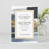 抽象芸術結婚式招待状 |フォトブルーギルド 招待状 (スタンド正面)