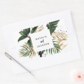 抽象芸術結婚式用シール 長方形シール (封筒)