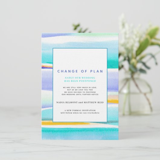 抽象芸術結婚潮水変化 招待状 (スタンド正面)