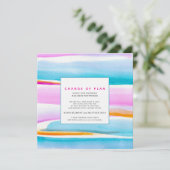 抽象芸術結婚潮線 招待状 (スタンド正面)