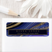 抽象芸術結婚瑪瑙のV1真夜中ID827 ラベル (インサイチュ)