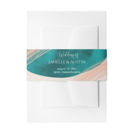 抽象芸術結婚色 招待状ベリーバンド