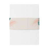 抽象芸術結婚色 招待状ベリーバンド (裏面例)