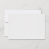 抽象芸術結婚花 サンキューカード (裏面)