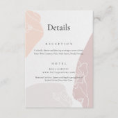 抽象芸術結婚詳細 エンクロージャーカード (正面)