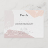 抽象芸術結婚詳細 エンクロージャーカード (正面)