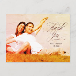 抽象芸術結婚AgateのホットオレンジID827 案内ポストカード